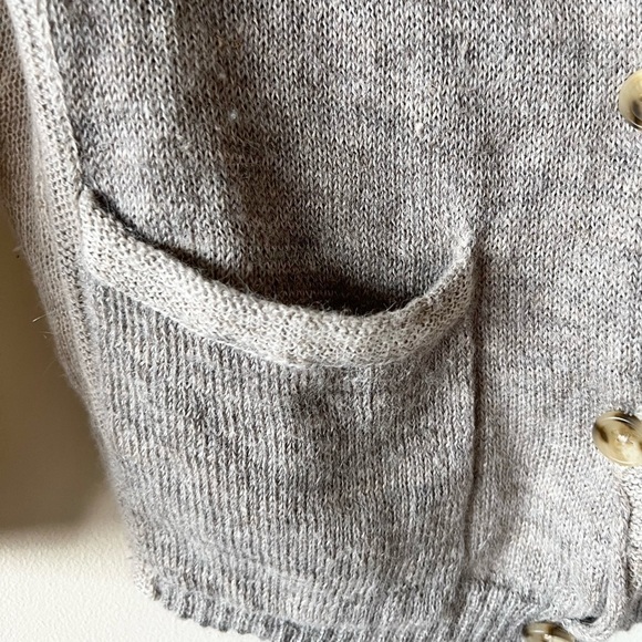 Inhabit Alpaca Linen Cardigan  Sweater Cowel Neck Oatmeal/Beige Small - Picture 5 of 15